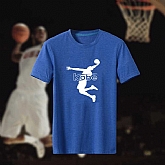 Men's Kobe Bryant Fresh Logo Blue Short Sleeve T-Shirt FengYun